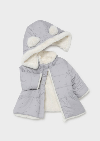 Mayoral Kurtka dwustronna z futerkiem rozm. 4-6m 70 kolor 20 gris