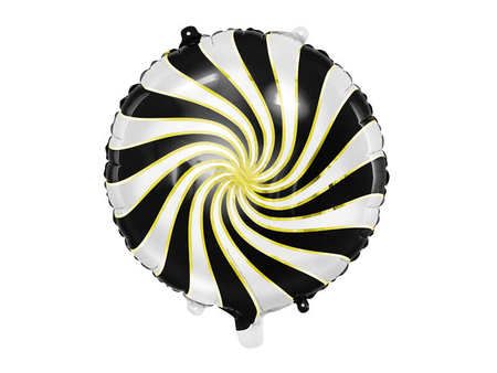 Balon foliowy Cukierek 35cm czarny 137233