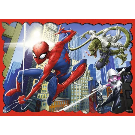 Puzzle Trefl 4w1 Bohaterski Spider-Man 