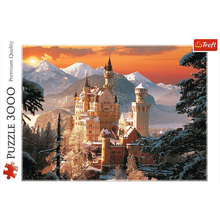 Puzzle Trefl 3000 Zimowy Zamek Neuschwanstein 330250