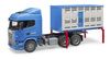 Bruder 03549 scania r z kontenerem i figurką krowy 