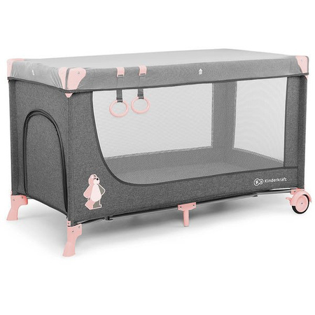 Kinderkraft łóżeczko turystyczne joy pink