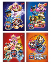 Zeszyt A5 16k linia podwójna dwukolorowa laminowany PSI PATROL 661136