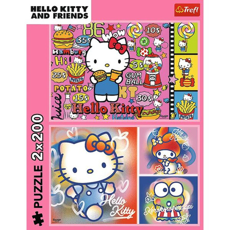 Puzzle Trefl 2x200 Hello Kitty i przyjaciele 133363