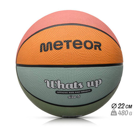 Piłka do kosza Meteor What's up 5 jasnoniebieski/pomarańczowy 065420