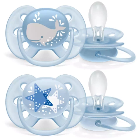 Avent Smoczek uspokajający Ultra Soft 6-18 m Boy 845126