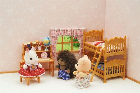 Sylvanian families 5338 wiejski pokój dziecięcy + łóżko piętrowe