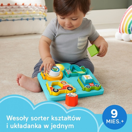 Fisher Price HRP31 Układanka Pojazdy i kształty z dzwiękiem 182701