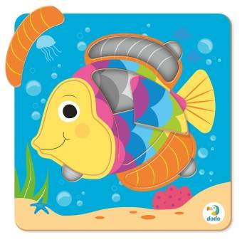 Puzzle Sorter Mini 5 El. Ryba 243029