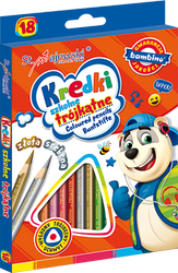 Kredki Bambino ołówkowe trójkątne 18 kol. 18cm 002670