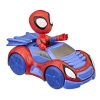 Marvel F1459/F1940 Spidey i przyjaciele Spidey z pojazdem Figurka 10 cm 974948
