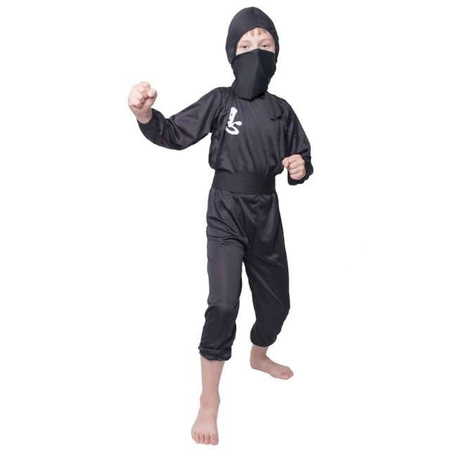Strój dziecięcy Czarny ninja rozmiar S 232364