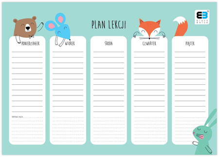 PLAN LEKCJI A4 B&B KIDS PASTEL 297631