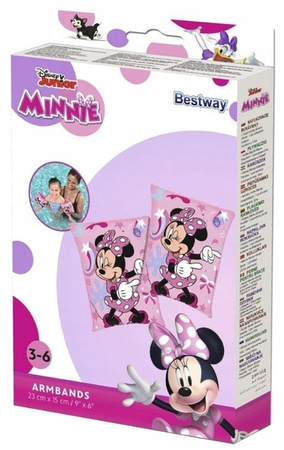 Bestway 91038 rękawki do pływania minnie 25*15cm dwukomorowe 