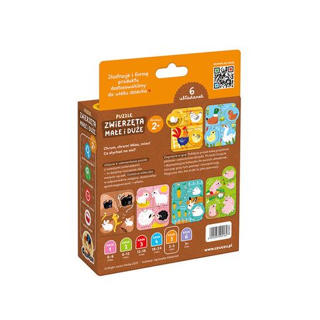 CzuCzu Puzzle Zwierzęta małe i duże 2+ 494164