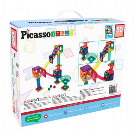 Picasso Tiles Klocki magnetyczne 50 elementów 022723