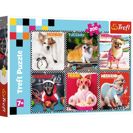 Puzzle Trefl 200 Wesołe psy 132793