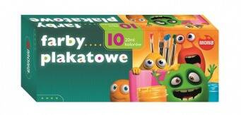 FARBY PLAKATOWE EKONOMICZNE 10 kol. 20ml MONA 300463