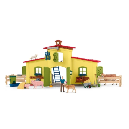 Schleich Duża farma ze zwierzętami i akcesoriami Farm World 652290