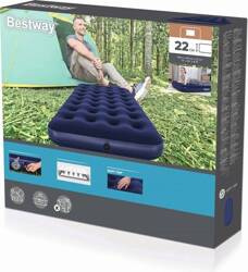 Bestway 67001 Materac flokowany Twin 188x99x22cm 916195/343883