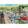Puzzle Trefl 1000 Premium Plus Tea Time Dworzec kolejowy 108101