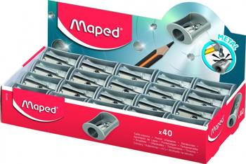 Maped Temperówka Satellite metalowa srebrna 417109