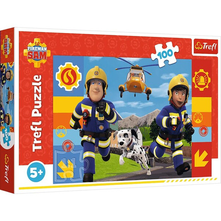 Puzzle Trefl 100 Zawsze pomocny Strażak Sam 165180
