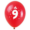 Balony z nadrukiem cyferki 9 3 szt 221986