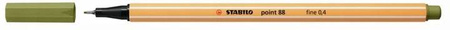 Stabilo Cienkopis Point 88 0,4mm mud green