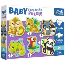 Puzzle Trefl Baby Progressive Zwierzęta exotic 440058