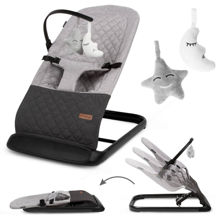 Kidwell Leżaczek bujaczek Laro Grey/Black 099481