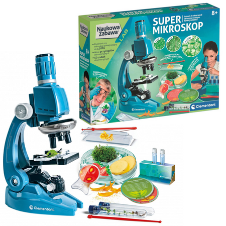 Clementoni Naukowa zabawa Super mikroskop 507559