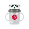 Tum tum weany kubek z rurka panda pip szary 072396