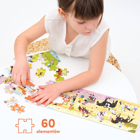 Czuczu Puzzle panoramiczne Stadnina 4+ 491316