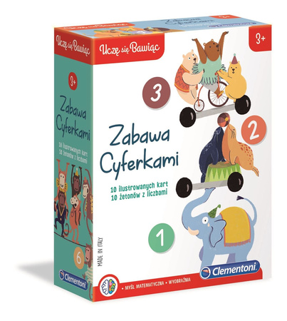 Clementoni uczę się bawiąc - zabawa cyferkami 500901