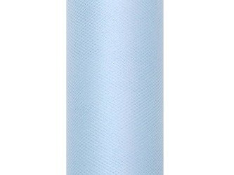 Tiul gładki, błękit, 0,3 x 9m