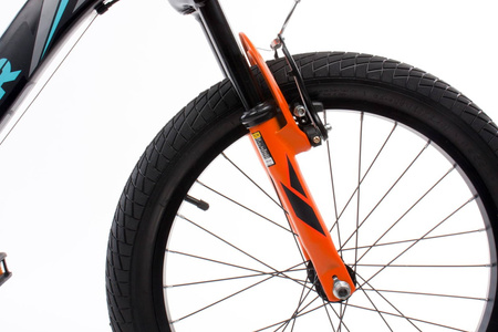 Rowerek 20 cali Tiger Bike Shimano RevoShift czarno-turkusowo-szaro-pomarańczowy 644031 Rower