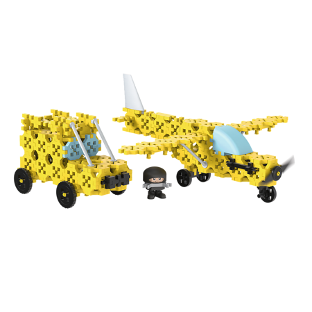 Trefl Klocki Connect Light Plane Jeep S 619690