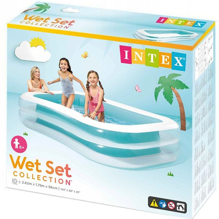 INTEX 56483 Basen ogrodowy prostokątny 262x175x56cm 454832