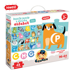 Czuczu Duuuże puzzle z dziurką Alfabet 491262
