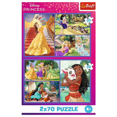 Puzzle Trefl 2x70 Bajkowe dni Disney 344400