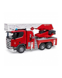 Bruder 03548 Scania Super 560R straż pożarna z pompą wodną i modułem światło dżwięk