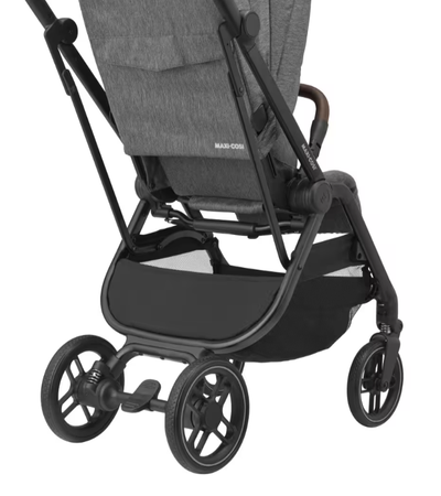 Wózek Maxi Cosi Leona 2 Select Grey (Black Frame & Brown Leather)