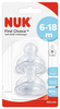 Nuk smoczki na butelkę fc+ silikon m 6-18m 2szt