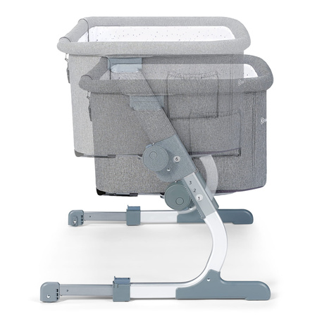 Kinderkraft łóżeczko uno up grey melange 915606