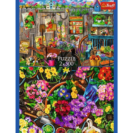 Puzzle Trefl 2x500 Prace w ogrodzie 375299