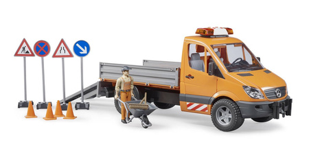 Bruder 02537 mb sprinter komunalny z figurką kierowcy