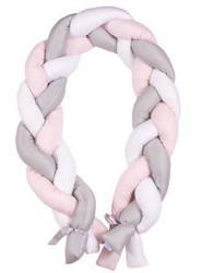 Babymatex Ochraniacz do łóżeczka Warkocz satynowy dł. 200cm