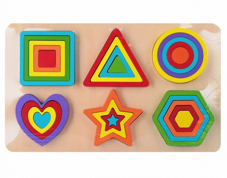 UKŁADANKA DREWNIANA KSZTAŁTY 849863