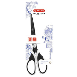 Herlitz Nożyczki My Pen czarno-białe 586359